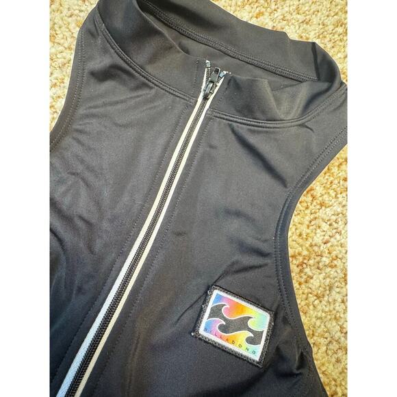 BILLABONG Halter top, zip up, Women's Bikini top, size Small, Black - Picture 6 of 6